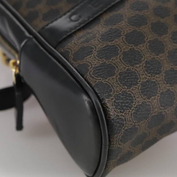 CELINE Macadam Canvas Backpack Pvc Leather Black Silver - Picture 14 of 16